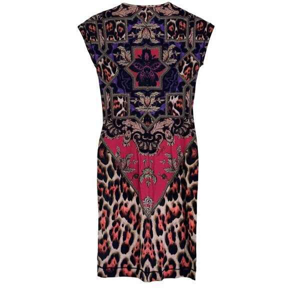 Just Cavalli Roberto Cavalli Cotton Geometric Floral Print Mini Dress Size S - Picture 2 of 7